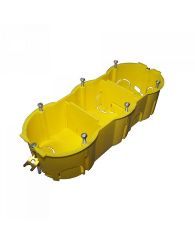 Подрозеточная коробка в стену для суппорта 45х135, желтая TWT (TWT-BX45x135-YL) в Прокопьевске Распределительные коробки Pintop.ru