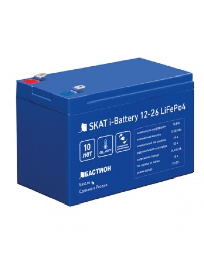 АКБ Бастион Skat i-Battery 12-26 LiFePo4 в Прокопьевске Электротехническое оборудование Pintop.ru