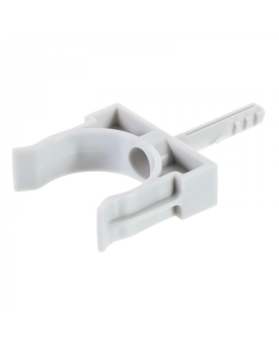 Держатель Экопласт с дюбелем без шурупа D16мм (черный) в Прокопьевске Аксессуары для кабель-канала Pintop.ru