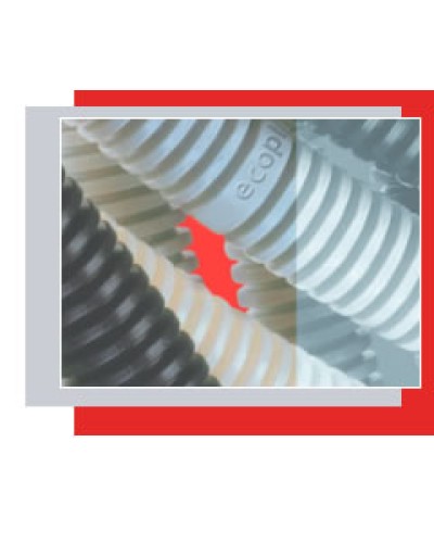 Труба гофрированная ПВХ легкая, с зондом диам. 16 мм (1шт=100м) Экопласт 10116-100 в Прокопьевске Труба гофрированная Pintop.ru