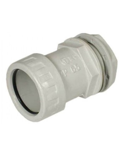 Муфта «труба-коробка» D25 мм , без галогена Экопласт 42725HF в Прокопьевске Аксессуары для труб (ОКЛ) Экопласт Pintop.ru