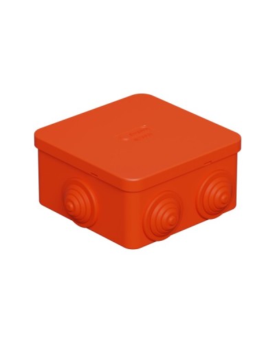 Коробка огн. E110, о/п 85х85х50мм,без галогена, 12 вых., IP55, 3P, оранж. Экопласт (43301HF) в Прокопьевске Распределительные коробки Pintop.ru