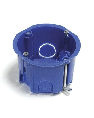 Коробка установочная для твер. стен D68x45 мм межцентр 71мм, IP20, синий Экопласт 44662 в Прокопьевске Распределительные коробки Pintop.ru