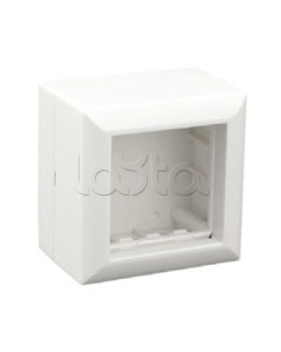 Коробка для открытой проводки на 1 пост 45х45 мм Экопласт 72914 в Прокопьевске Распределительные коробки Pintop.ru