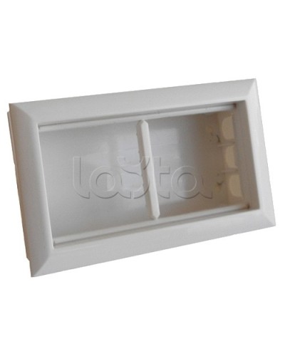 Коробка для открытой проводки на 2 поста 45х45 мм Экопласт 72944 в Прокопьевске Распределительные коробки Pintop.ru