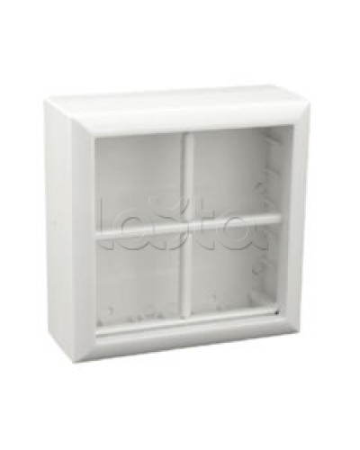 Коробка для открытой проводки на 4 поста 45х45 мм Экопласт 72948 в Прокопьевске Распределительные коробки Pintop.ru