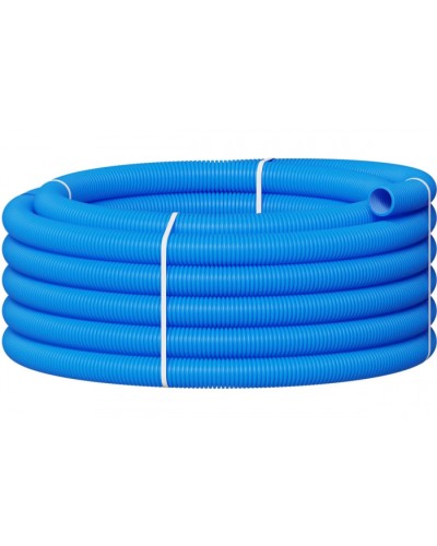 Вентиляционная труба гибкая двустенная для воздуховода (ПНД) D75мм цвет голубой (1шт=50м) Экопласт 803075TR-1 в Прокопьевске Гладкая труба Pintop.ru