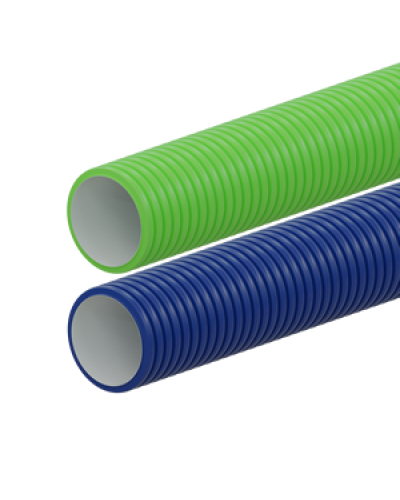 Вентиляционная труба гибкая двустенная для воздуховода (ПНД), антистатическая и антибактериальная D110мм, цвет фиолетовый (1шт=50м) Экопласт (803110VT) в Прокопьевске Труба гофрированная Pintop.ru