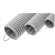 NR050 Усиленная двустен. труба ПНД гибкая, тип 750, SN38, с зондом, D50мм (50м) цвет красный Экопласт (821050)