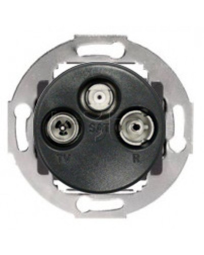 Механизм розетки TV+FM+SAT оконечный Vintage Экопласт 885400-1 в Прокопьевске Розетки компьютерные и телефонные Pintop.ru