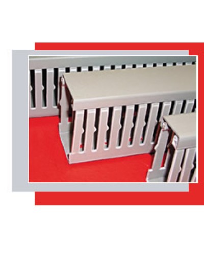 Короб перфорированный 40х100 мм (серый) Экопласт СР-Е354 в Прокопьевске Кабель-канал Pintop.ru