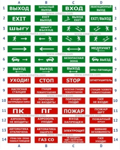 Табло Электротехника и Автоматика ЛЮКС-12 Человек по лестнице вправо вниз в Прокопьевске Оповещатели Pintop.ru