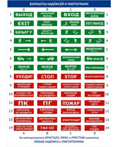 Оповещатель световое табло со скрытой надписью и встроенной звуковой сиреной Электротехника и Автоматика ЛЮКС-12-К СНАвтоматика отключена в Прокопьевске Оповещатели Pintop.ru