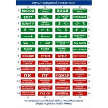 Оповещатель световое табло со скрытой надписью и встроенной звуковой сиреной Электротехника и Автоматика ЛЮКС-12-К СН "Газ уходи"