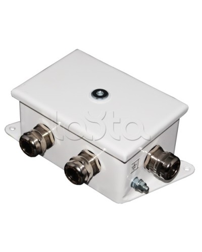 Коробка монтажная огнестойкая Гефест КМ-О (12к)-IP66-d, четыре ввода 120х80х68 в Прокопьевске Распределительные коробки Pintop.ru