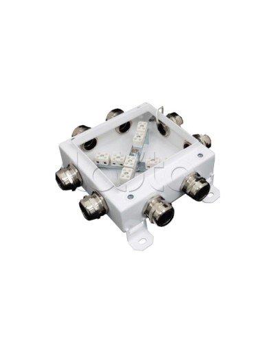 Коробка монтажная огнестойкая Гефест КМ-О (12к*10,0)-IP66 1212, 8 вводов 123х123х60 в Прокопьевске Распределительные коробки Pintop.ru