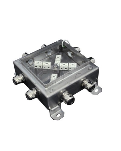 Коробка монтажная огнестойкая Гефест КМ-О (16к)-IP66 1515нерж, 8 вводов в Прокопьевске Распределительные коробки Pintop.ru