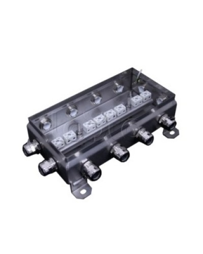 Коробка монтажная огнестойкая Гефест КМ-О (16к*6,0)-IP66 1224нерж, 12 вводов 123х240х60 в Прокопьевске Распределительные коробки Pintop.ru