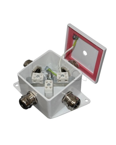 Коробка монтажная огнестойкая Гефест КМ-О (4к*10,0)-IP66, три ввода 80х80х68 в Прокопьевске Распределительные коробки Pintop.ru