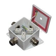 Коробка монтажная огнестойкая Гефест КМ-О (6к*10,0)-IP66, два ввода 80х80х68