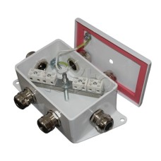 Коробка монтажная огнестойкая Гефест КМ-О (8к*6,0)-IP66-d, шесть вводов 120х80х68