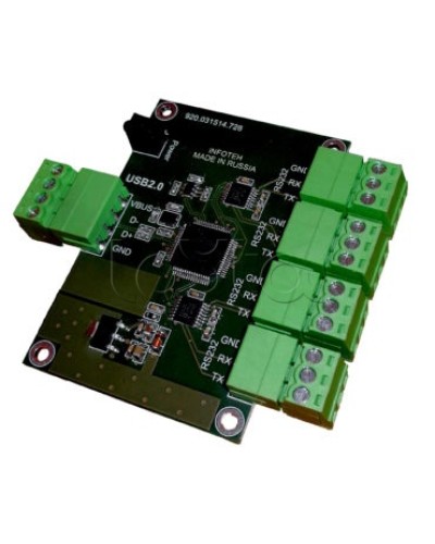 Конвертер USB/RS-232 ИНФОТЕХ AVT-USB/4RS232 в Прокопьевске Дополнительное оборудование для ОПС Pintop.ru