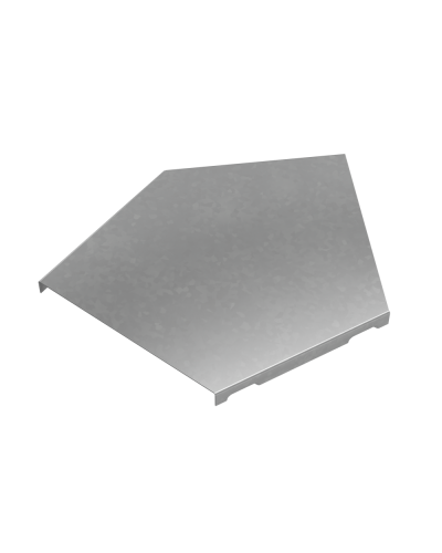 Крышка горизонтального угла 45 гр. 150 мм ПЛЮС HD КМ-Профиль (KGLplus45-150 HD) в Прокопьевске Аксессуары для лотков Pintop.ru