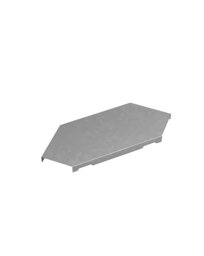 Крышка горизонтального угла 90 гр. 50 мм ПЛЮС INOX304 КМ-Профиль (KGLplus90-50 INOX304) в Прокопьевске Аксессуары для лотков Pintop.ru