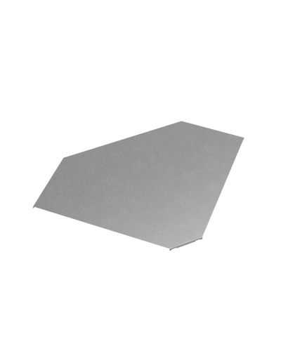 Крышка горизонтального угла 90 гр. 600 мм ПЛЮС INOX304 КМ-Профиль (KGLplus90-600 INOX304) в Прокопьевске Аксессуары для лотков Pintop.ru