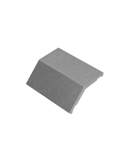 Крышка внешнего вертикального угла 45 гр. 200 мм ПЛЮС HD КМ-Профиль (KVLplus45-200 HD) в Прокопьевске Аксессуары для лотков Pintop.ru