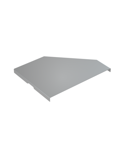 Крышка переходника левого 100-200 мм КМ-Профиль (KPD100-200-L) в Прокопьевске Аксессуары для лотков Pintop.ru