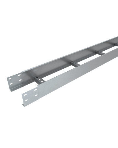 Лоток лестничный 100х500х1,2 L2000 мм Быстрый монтаж КМ-Профиль (LLS100-500-1.2-2000) в Прокопьевске Кабельные лотки Pintop.ru