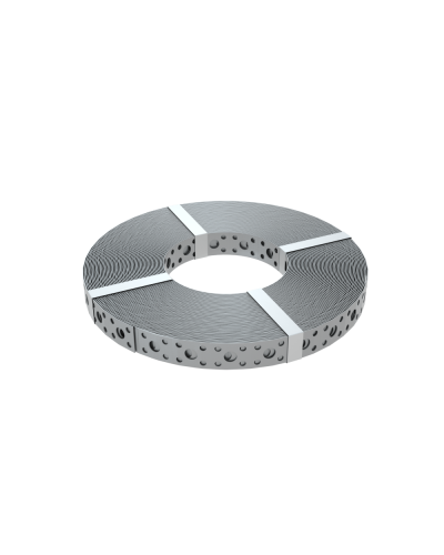 Перфорированная монтажная лента 20х0,7 мм (упак. 25 м) КМ-Профиль (PF0.7-20) в Прокопьевске Аксессуары для лотков Pintop.ru