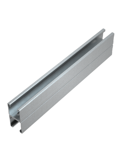 Страт-профиль двойной 41х41 L1700 мм s:1,5 HD КМ-Профиль (2STP41-41-1700 HD) в Прокопьевске Аксессуары для лотков Pintop.ru