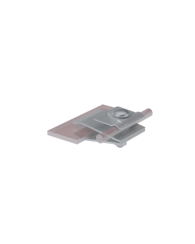 Фальцевый держатель H60 мм для прутка Ø 5-10 мм HD КМ-Профиль (FD-H60-D5-10 HD) в Прокопьевске Монтажные материалы Pintop.ru