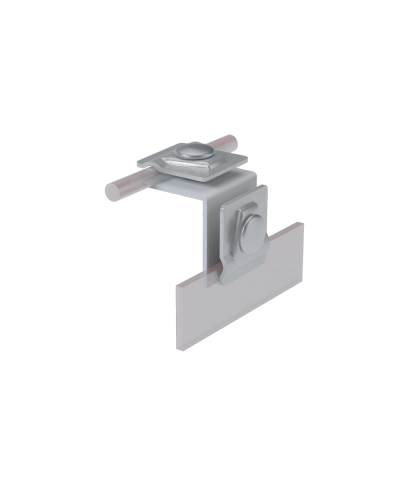 Фальцевый держатель H50 мм для прутка Ø 5-10 мм КМ-Профиль (FD-H50-D5-10) в Прокопьевске Монтажные материалы Pintop.ru