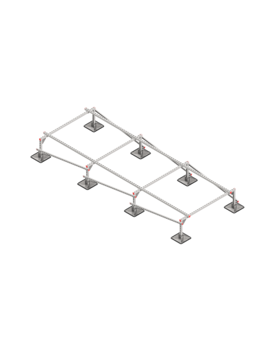 Опорная конструкция для установки оборудования TECHNORAPTOR STEELFOOT 1500х4000 тип 1 КМ-профиль (KM-TR-STF-SSEI-1500-4000-1) в Прокопьевске Системы видеонаблюдения Pintop.ru