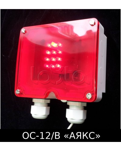 Оповещатель световой взрывозащищенный ОС-12/В Аякс Магнито-Контакт в Прокопьевске Оповещатели Ex Pintop.ru