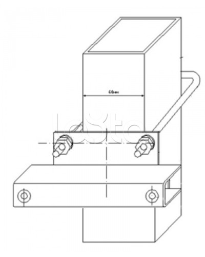 Узел крепления блоков подключения и управления БД-НР, БМ-НР, БУПР извещателей Омега-микродизайн УЗК-КС 60 в Прокопьевске Кронштейны и планки для извещателей Pintop.ru