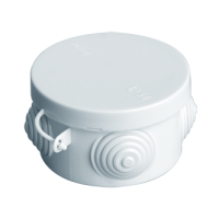 Коробка распаячная, с эластичными мембранными вводами, 65x40 (180 шт/уп) ПожТехКабель 040-038