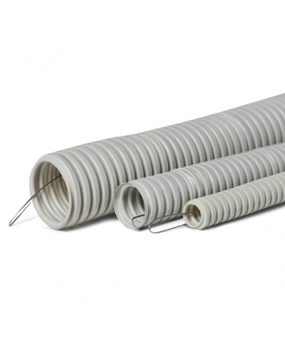 Труба гофр. тяжелая самозатух. ТГТ СЗПВХ 50 мм с зондом (15 м) ПожТехКабель 710-006 в Прокопьевске Труба гофрированная Pintop.ru