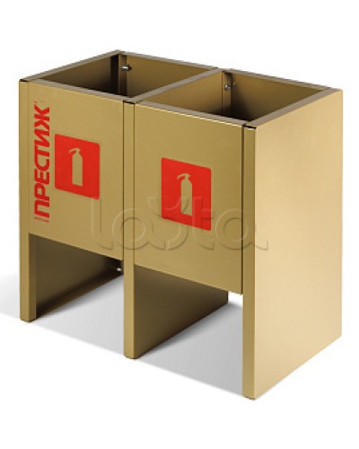 Подставка напольная ПРЕСТИЖ золото под 2 огнетушителя ПОЖТЕХНИКА в Прокопьевске Аксессуары для огнетушителей Pintop.ru