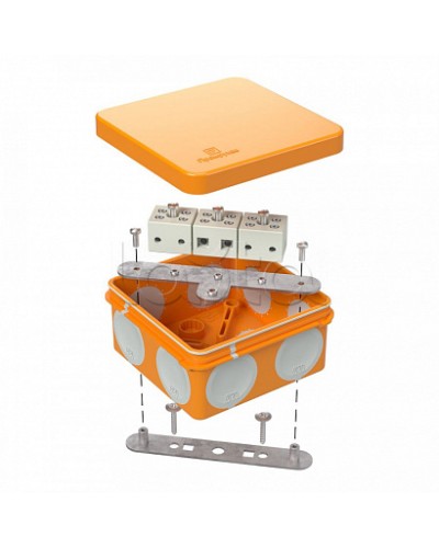 Коробка огнестойкая для о/п двухкомпонентная 60-0210-FR6.0-6 Е15-Е120 80х80х40 Промрукав (60-0210-FR6.0-6) в Прокопьевске Огнестойкие кабельные линии Pintop.ru