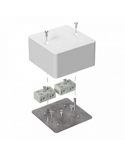 Коробка огнестойкая разветвительная для кабель-канала 40-0460-FR6.0-4-4-Р Е15-Е60 85х85х45 Промрукав в Прокопьевске Огнестойкие кабельные линии Pintop.ru