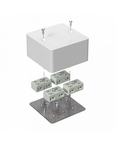 Коробка огнестойкая разветвительная для кабель-канала 40-0460-FR6.0-4-8-Р Е15-Е60 85х85х45 Промрукав в Прокопьевске Огнестойкие кабельные линии Pintop.ru
