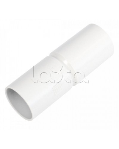Патрубок-муфта белая д25 (40шт/480шт уп/кор) Промрукав (PR.01725б) в Прокопьевске Повороты, муфты, тройники Pintop.ru