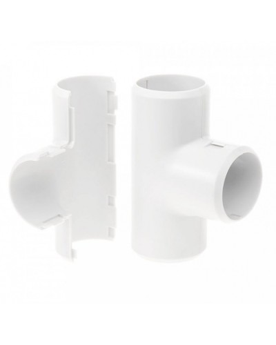 Тройник разборный белый д32 (15шт/180шт уп/кор) Промрукав (PR.07332б) в Прокопьевске Повороты, муфты, тройники Pintop.ru