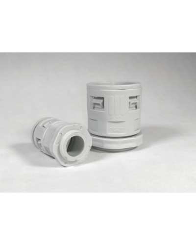 Муфта вводная для гофрированных труб серая ВМ-ГТ-20 Промрукав (PR08.3269) в Прокопьевске Повороты, муфты, тройники Pintop.ru