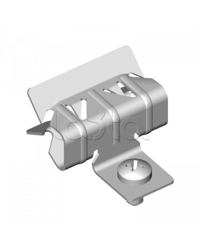 Зажим балочный 15-20 мм с отгибом и винтом М6х9 Промрукав (PR08.5848) в Прокопьевске Аксессуары для лотков Pintop.ru