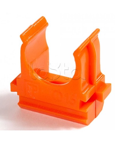 Крепёж-клипса для труб АБС-пластик оранжевая д25 в малой упаковке (10шт/500шт уп/кор) Промрукав (PR13.0068) в Прокопьевске Держатели, клипсы, скобы Pintop.ru